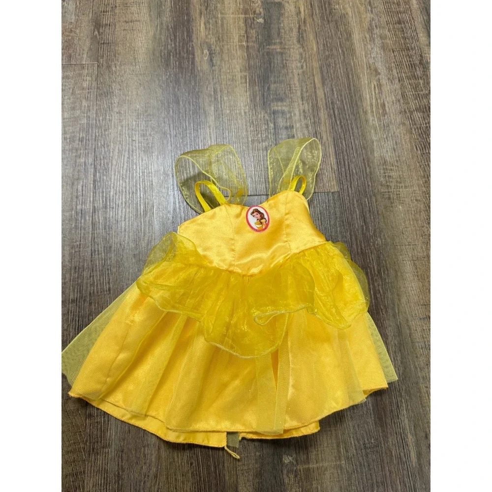 Build-A-Bear Disney Princess Belle Yellow Dress Beauty and the Beast Dress only